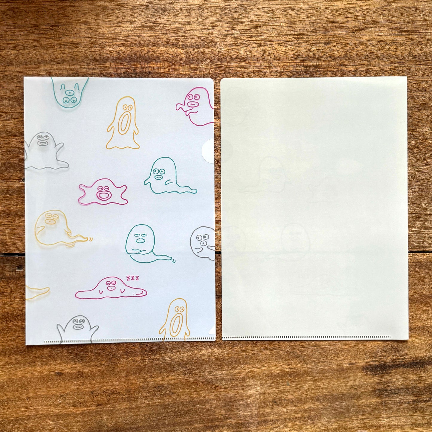 Keiko Shibata x Mizushima Clear File Ghost L (5 pcs)