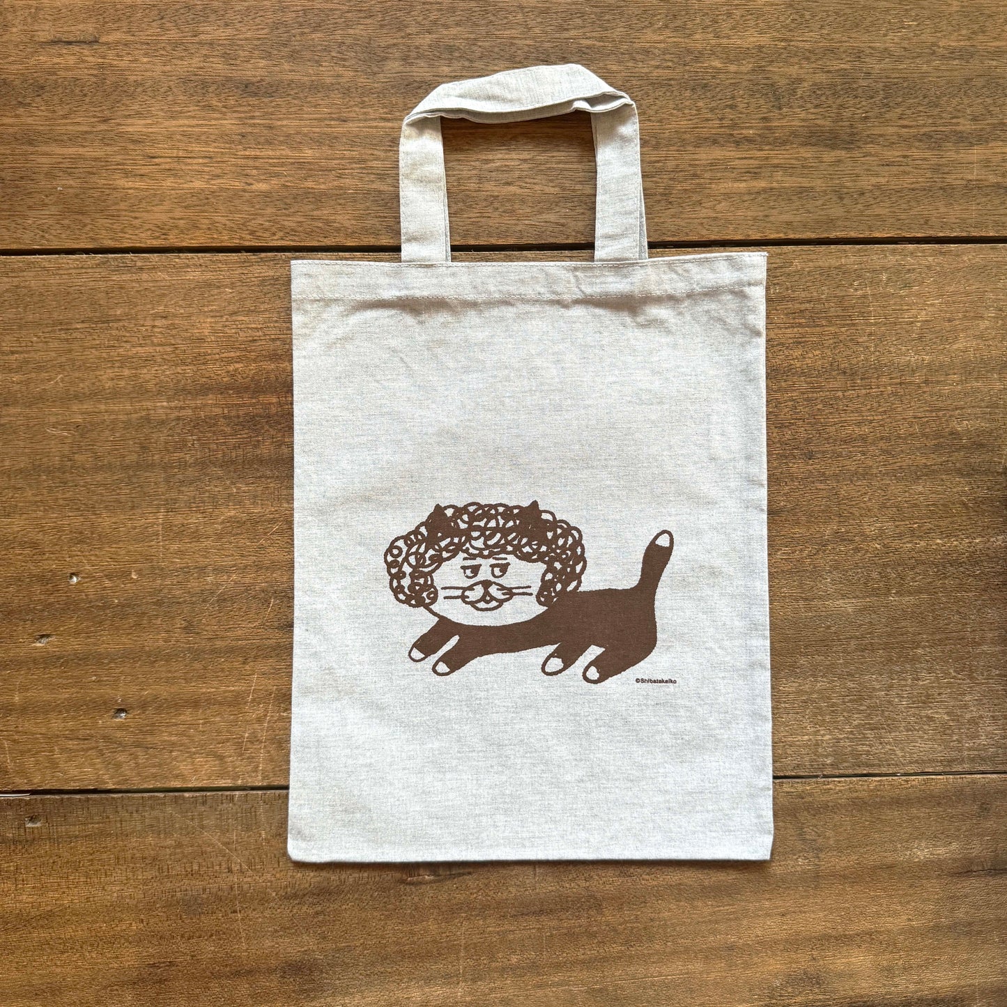 柴田ケイコ×水縞 エコバッグ カツラねこ パーマ (3入)