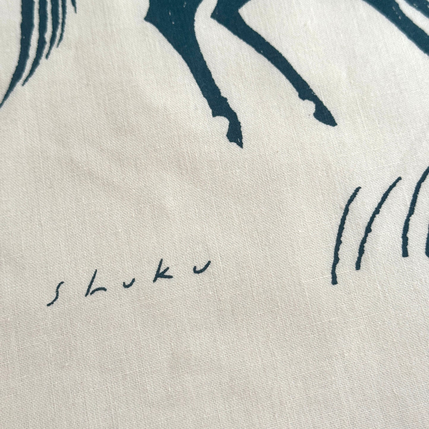 西淑×水縞 エコバッグ 夜のあいだ 馬 (2入)