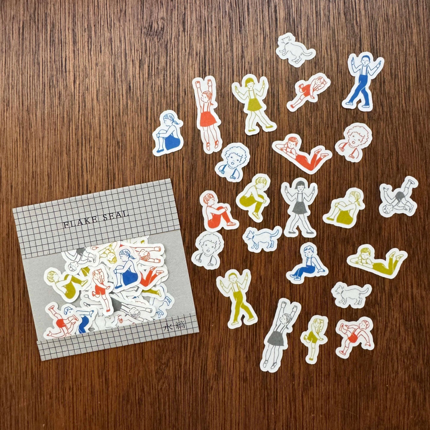 ますこえり×水縞 フレークシール 子ども (5入)