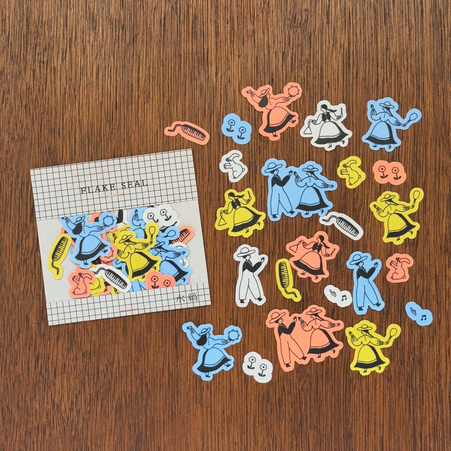 Flake Stickers Let's Dance! (5 pcs)