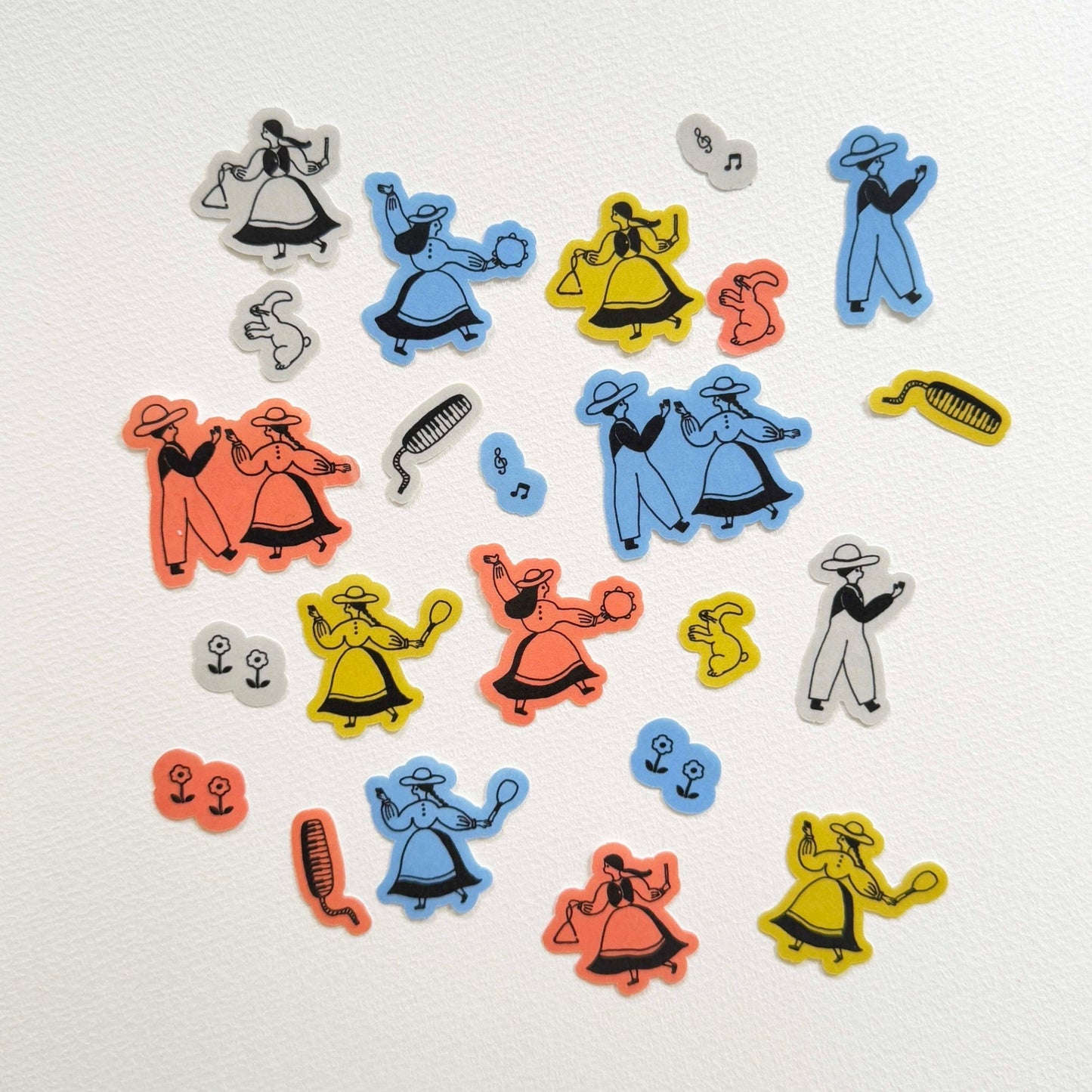 Flake Stickers Let's Dance! (5 pcs)