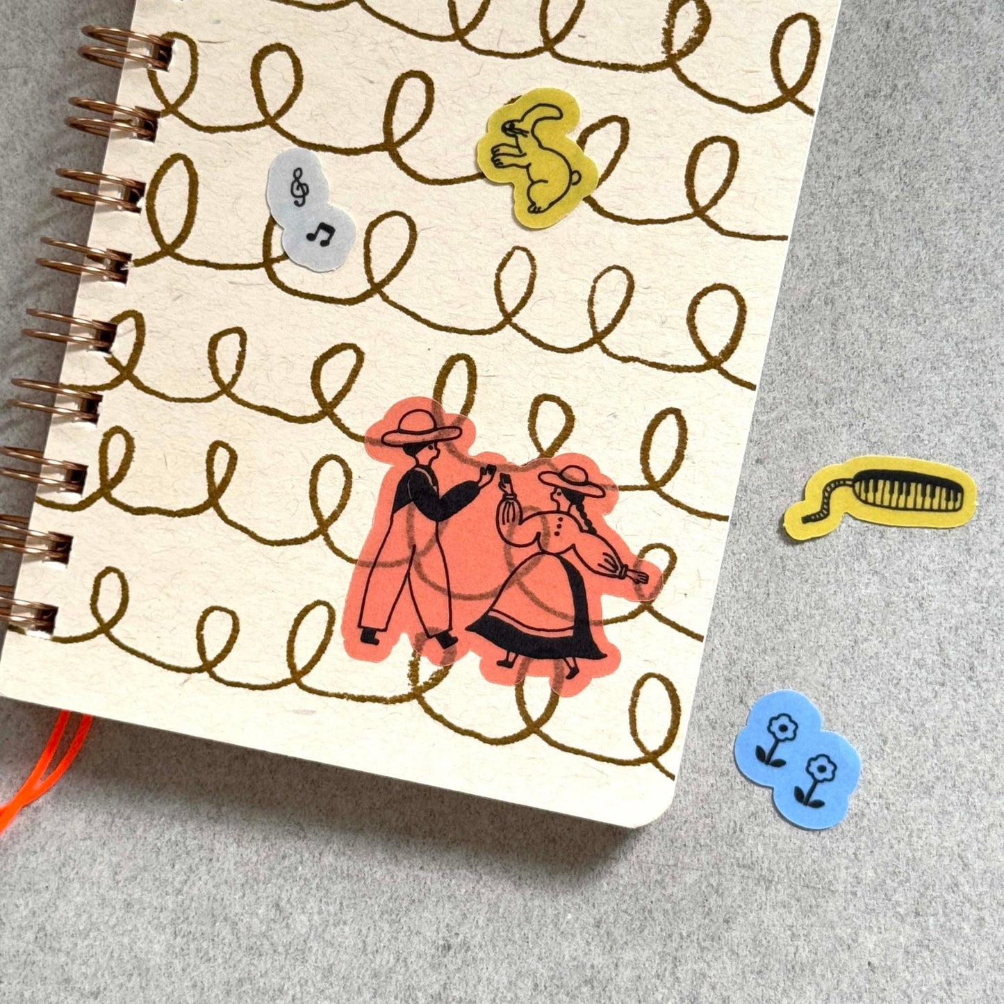 Flake Stickers Let's Dance! (5 pcs)