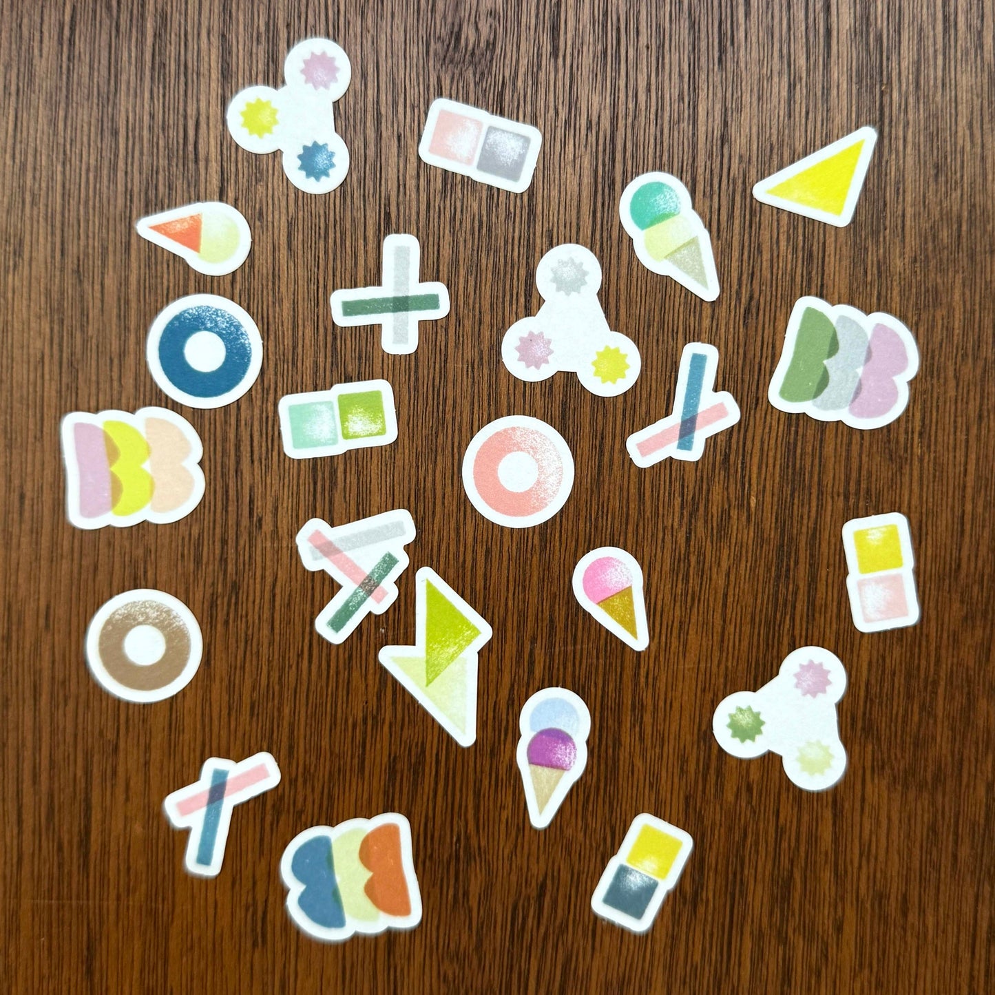 フレークシール 3時 (5入)