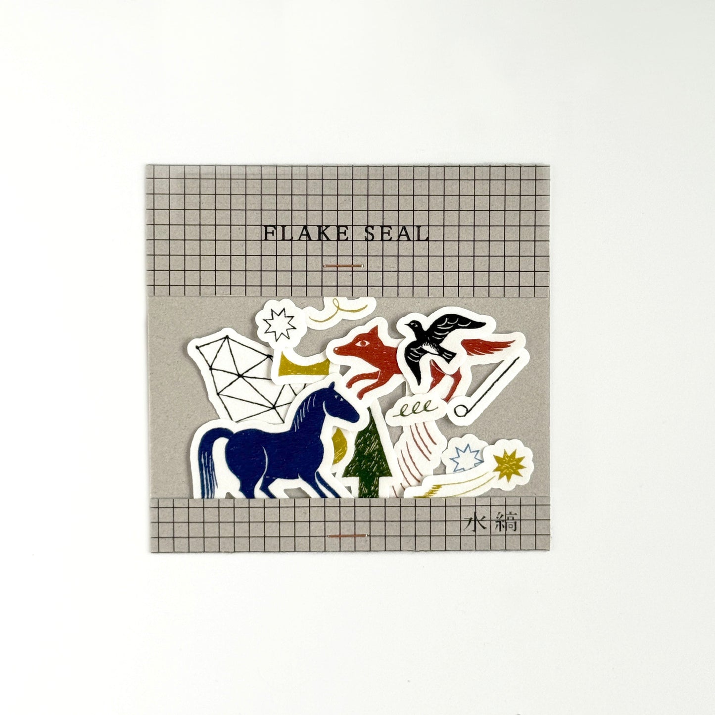 Nishi Shuku×mizushima Flake Stickers In the Night (5 pcs)