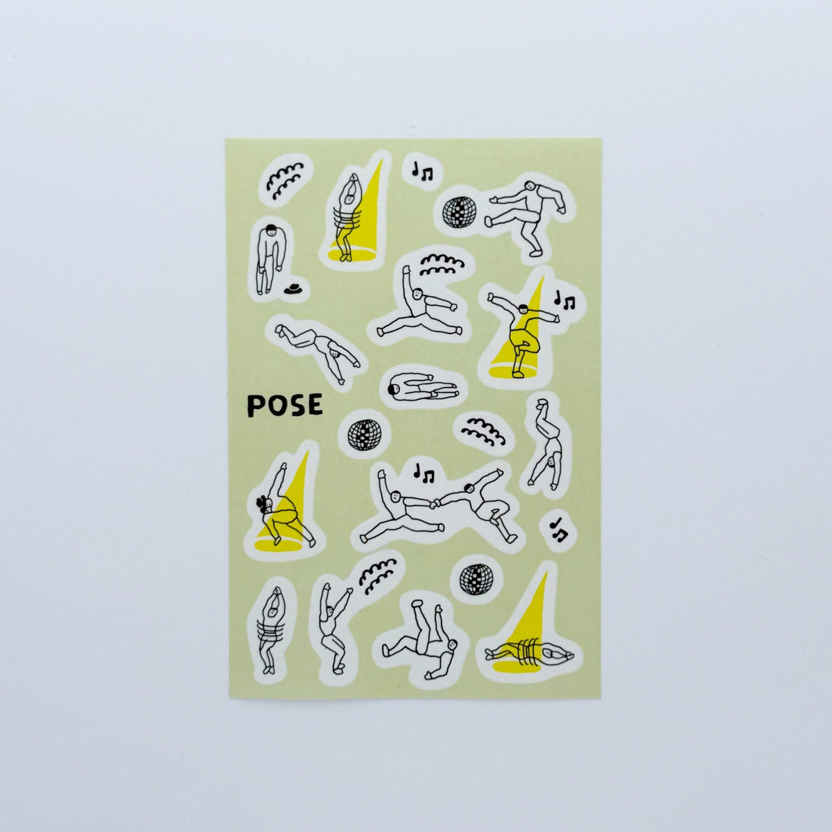 iwahanko.× mizushima Tracing Paper Sticker Pose