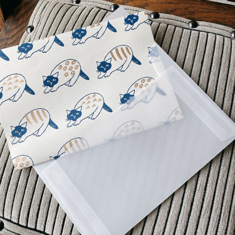 Matsuo Miyuki x Mizushima Letter Set Small Animals Cat (5 pcs)