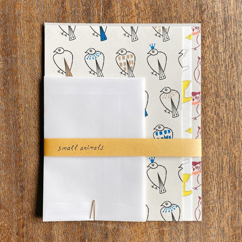 Matsuo Miyuki x Mizushima Letter Set Small Animals Bird (5 pcs)