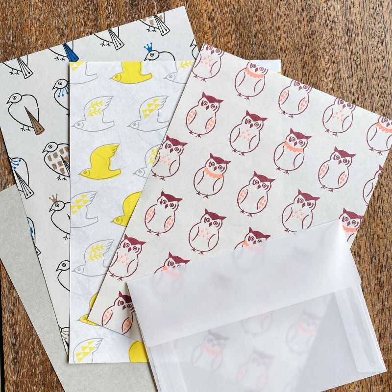 Matsuo Miyuki x Mizushima Letter Set Small Animals Bird (5 pcs)