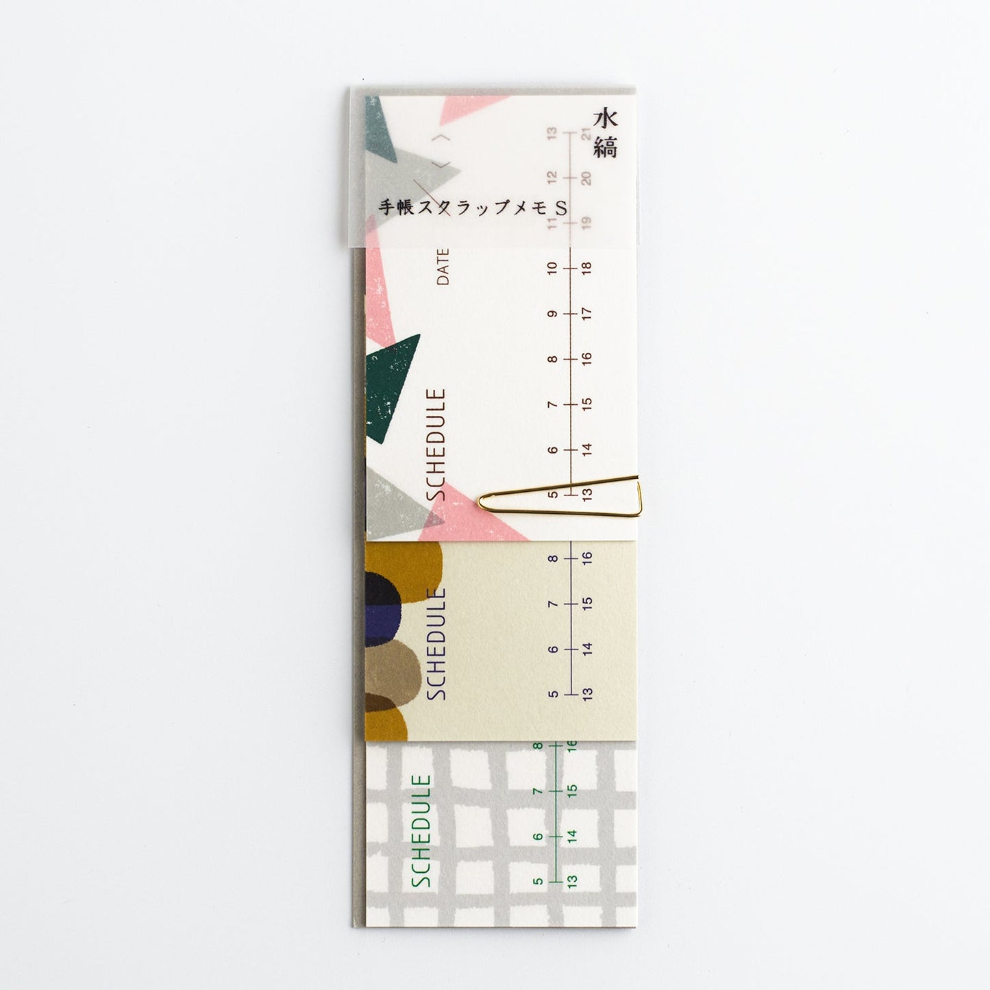 手帳スクラップメモ スケジュール S (5入)