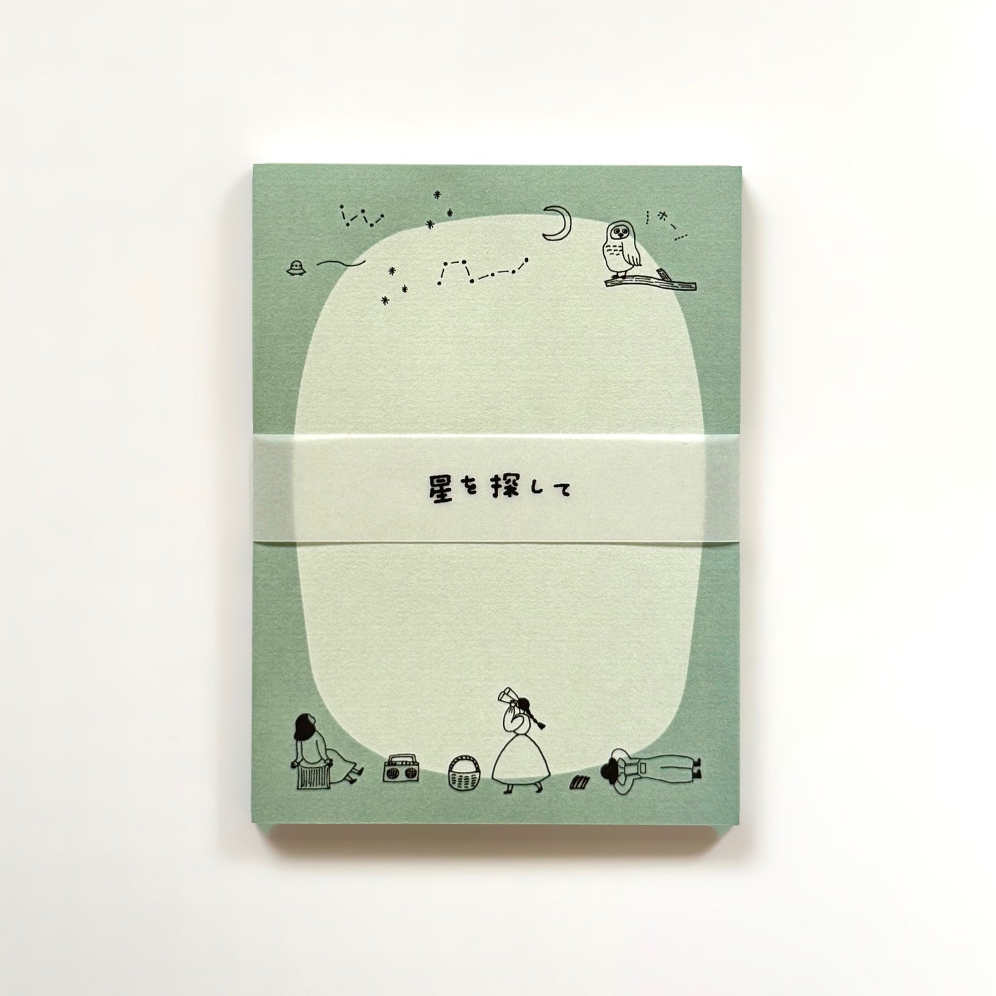 ネクタイ×水縞 メモパッド 星を探して (5入)