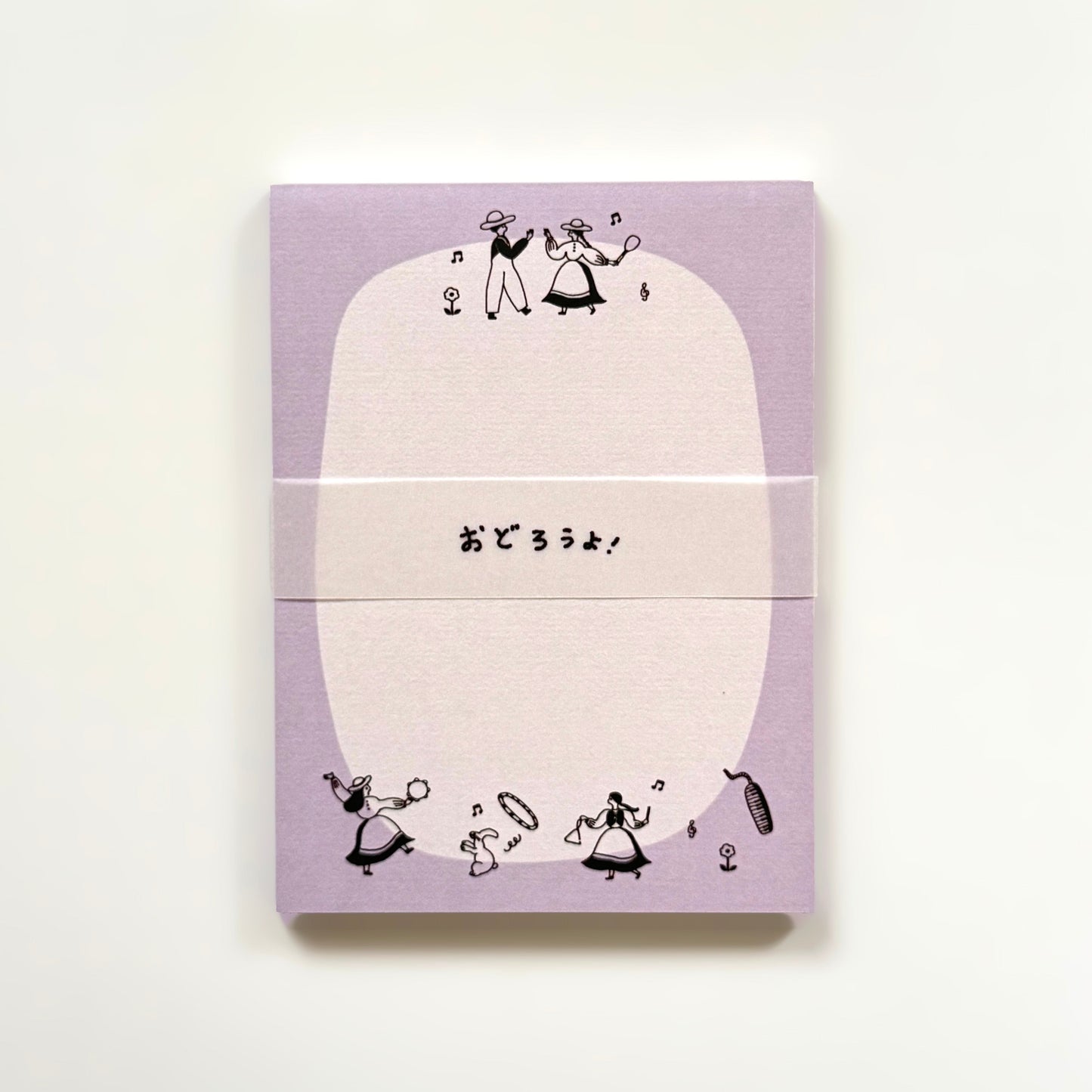 ネクタイ×水縞 メモパッド おどろうよ! (5入)