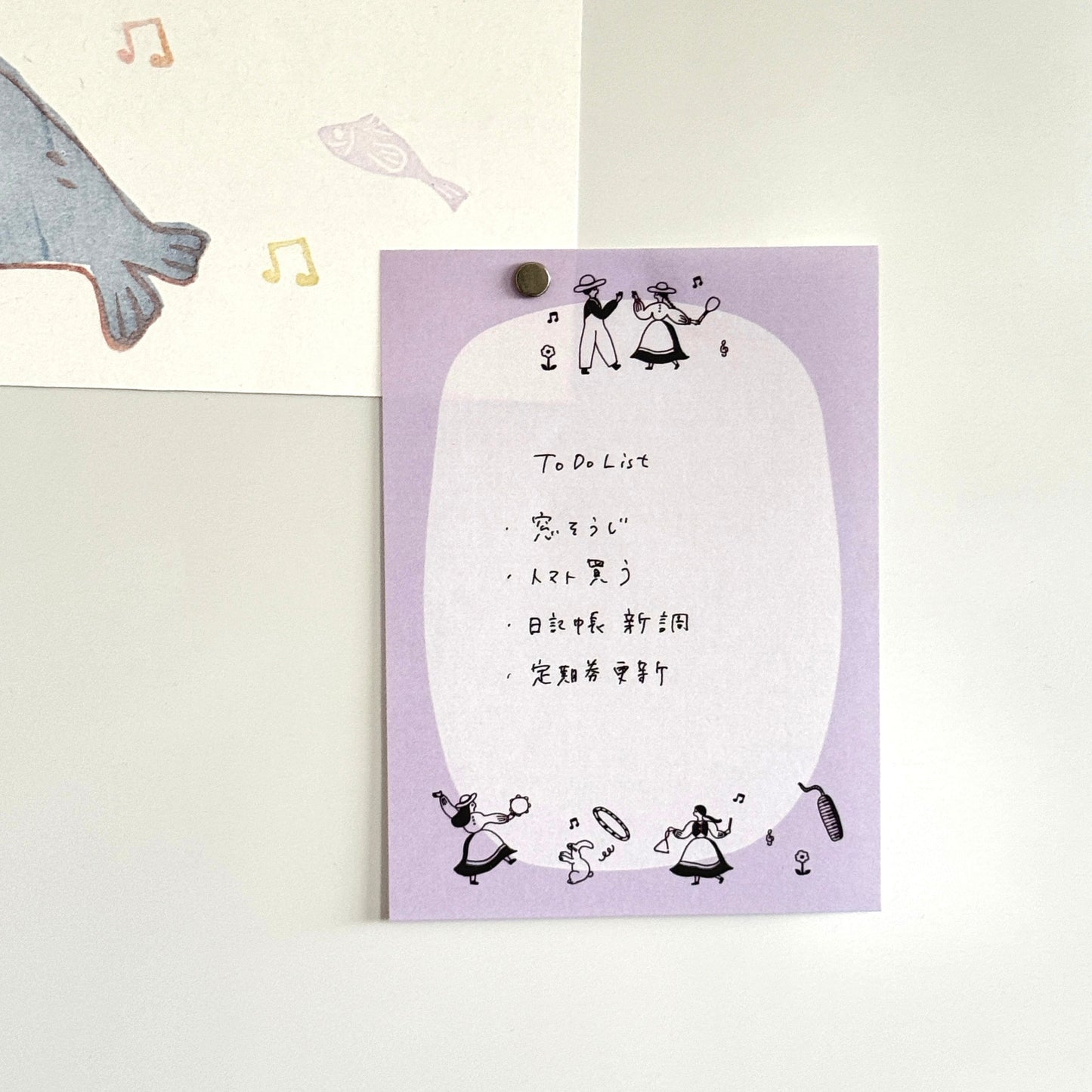 ネクタイ×水縞 メモパッド おどろうよ! (5入)