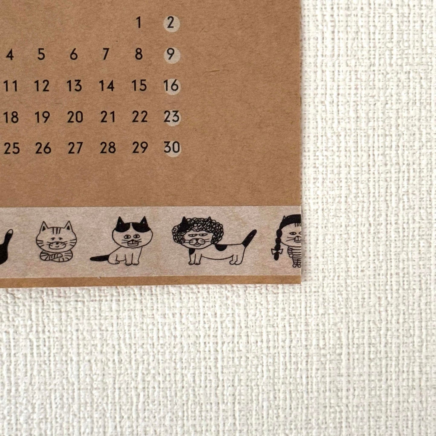 柴田ケイコ×水縞 マスキングテープ カツラねこ (5入)