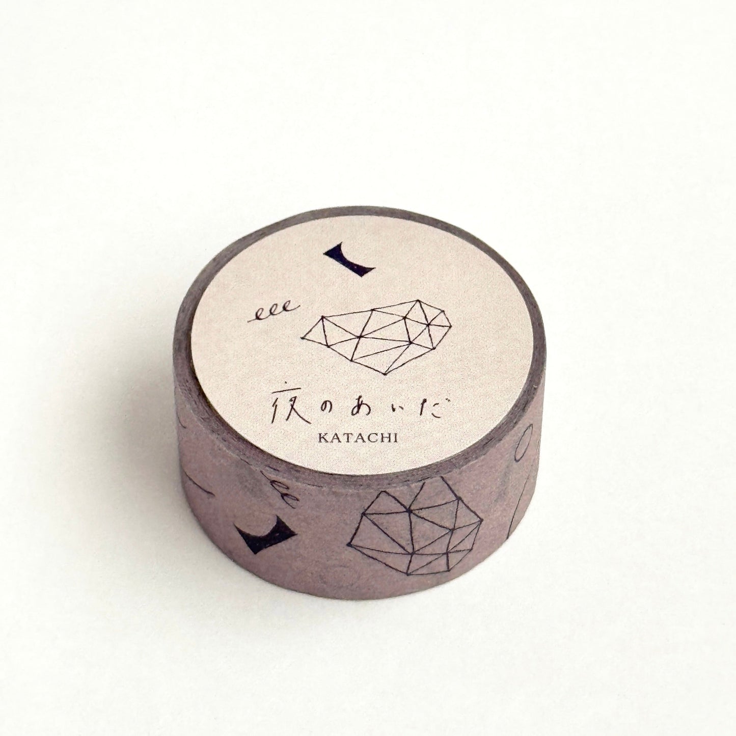 Nishi Shuku×mizushima Masking Tape In the Night Shapes Beige (5 pcs)