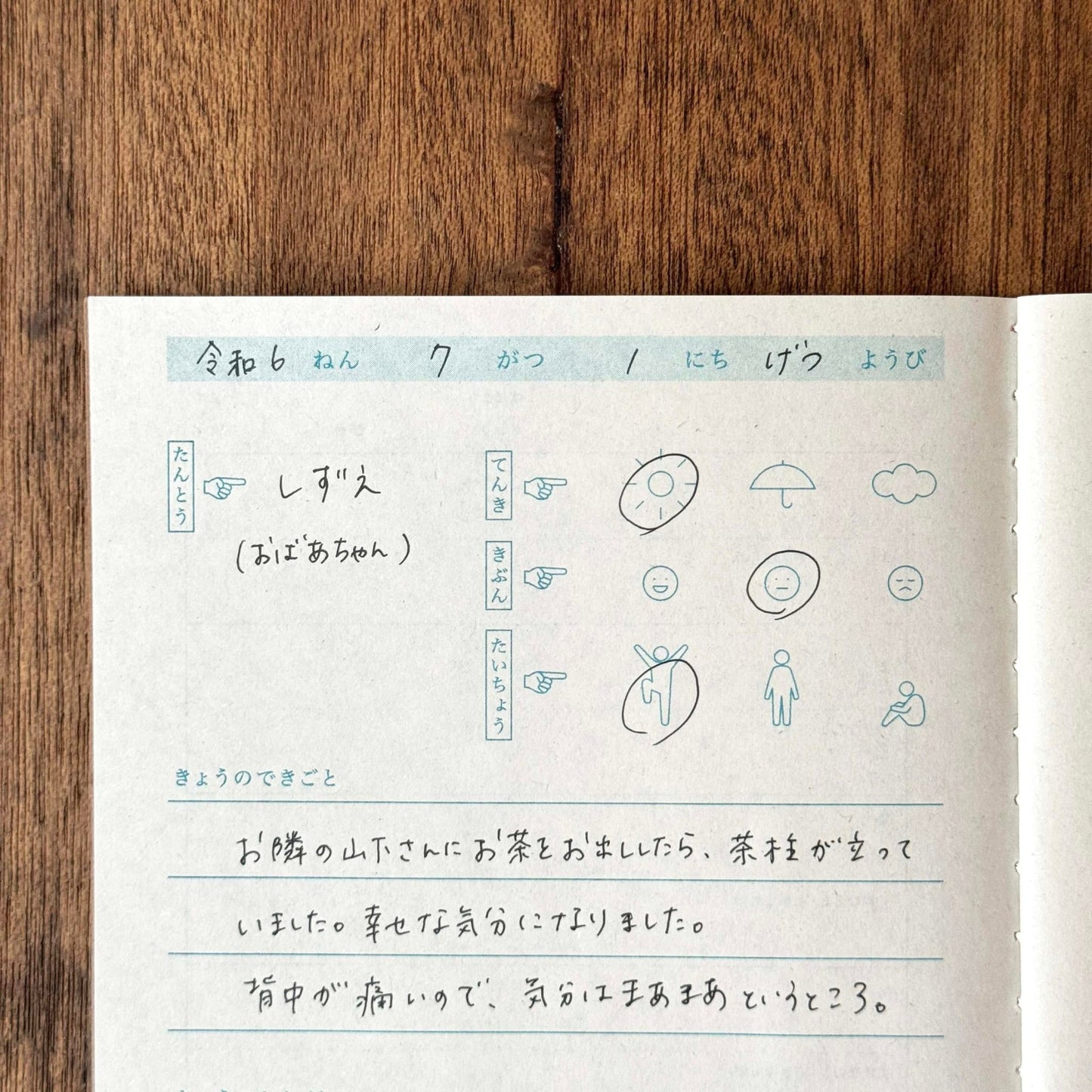 大人と子供の交換日記 (5入)
