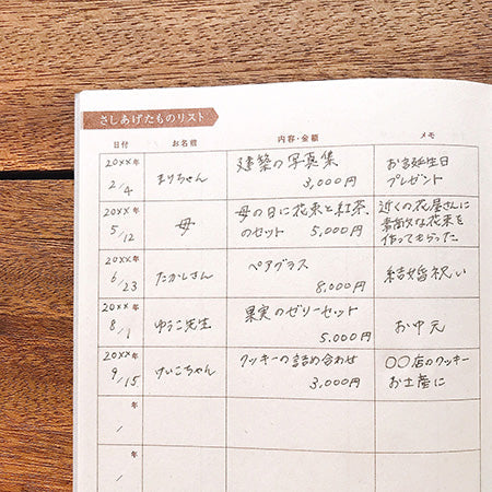 大人のおつきあいお助け帳 (5入)