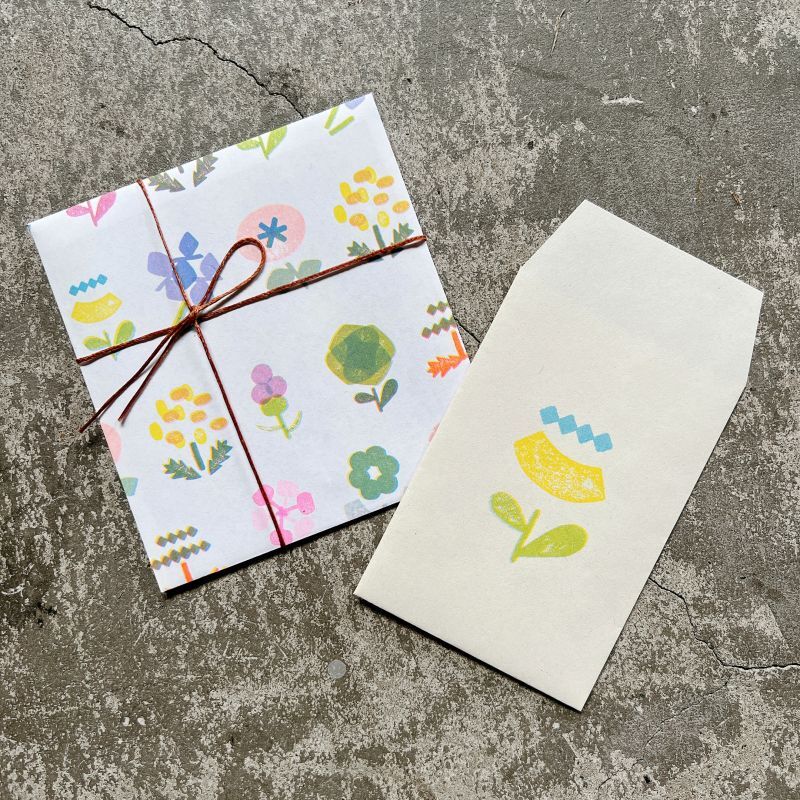 ペーパーバッグ 花 (5入)