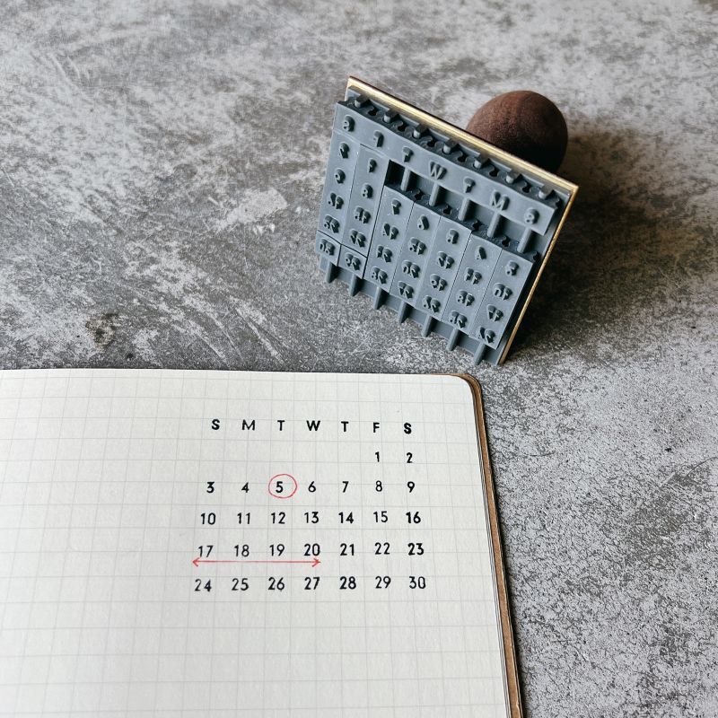 Stamp Perpetual Calendar (1 pcs)