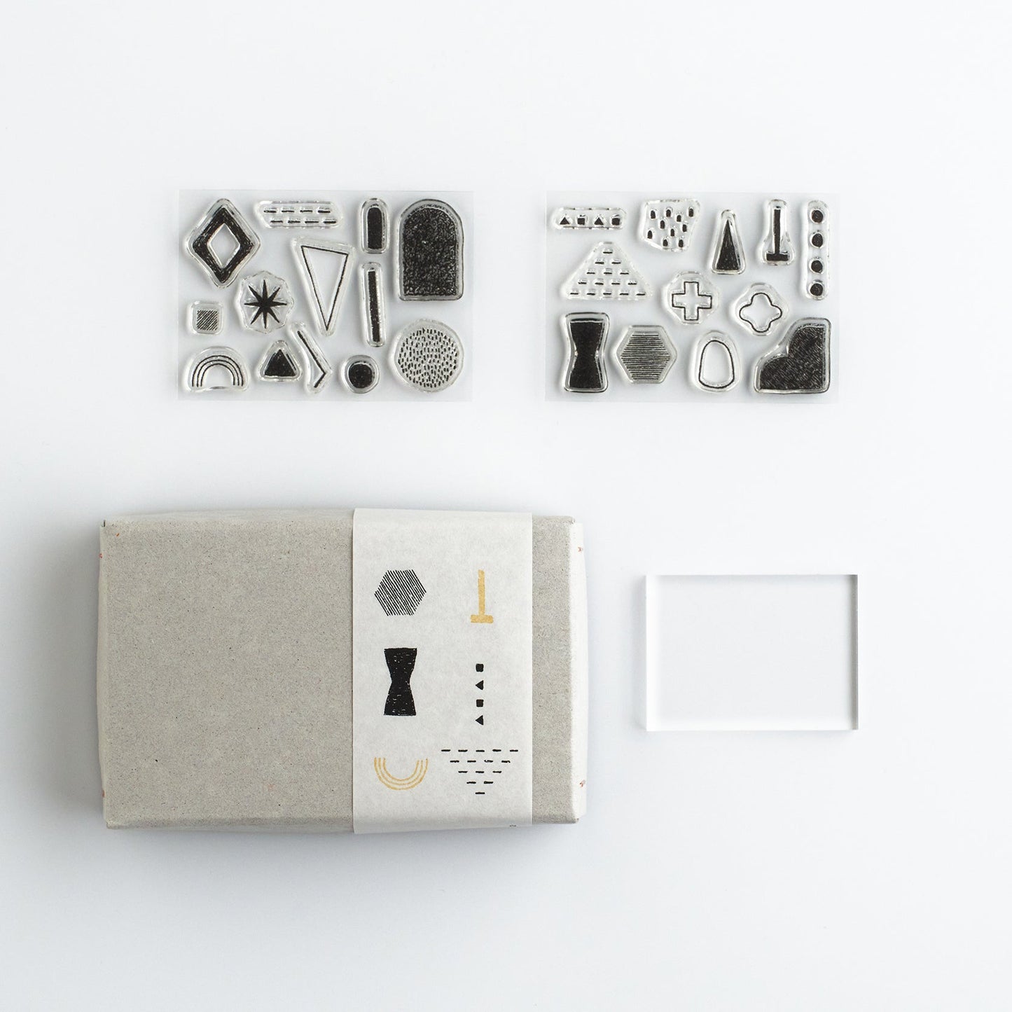 Free-to-use stamp box shape set (2 pcs)