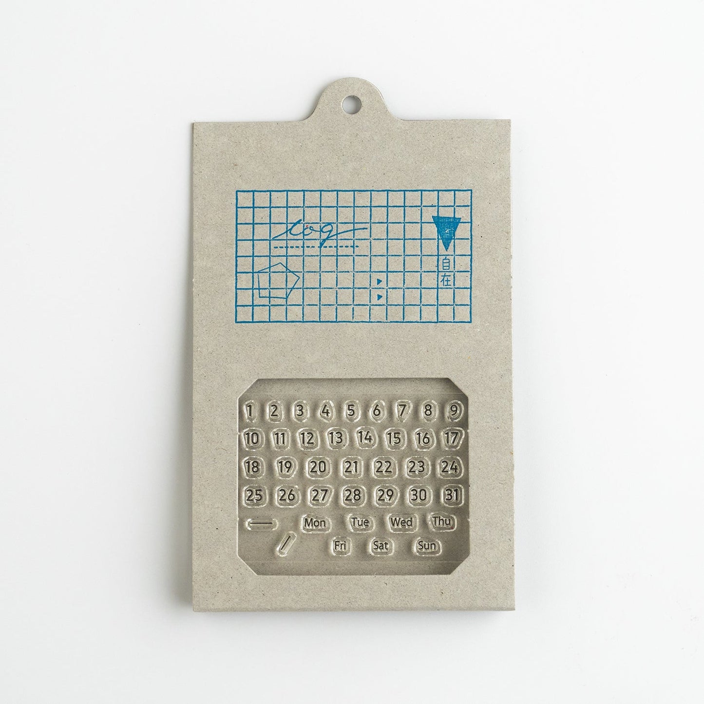 Free-to-use stamp log date/day/day of the week (2 pcs)
