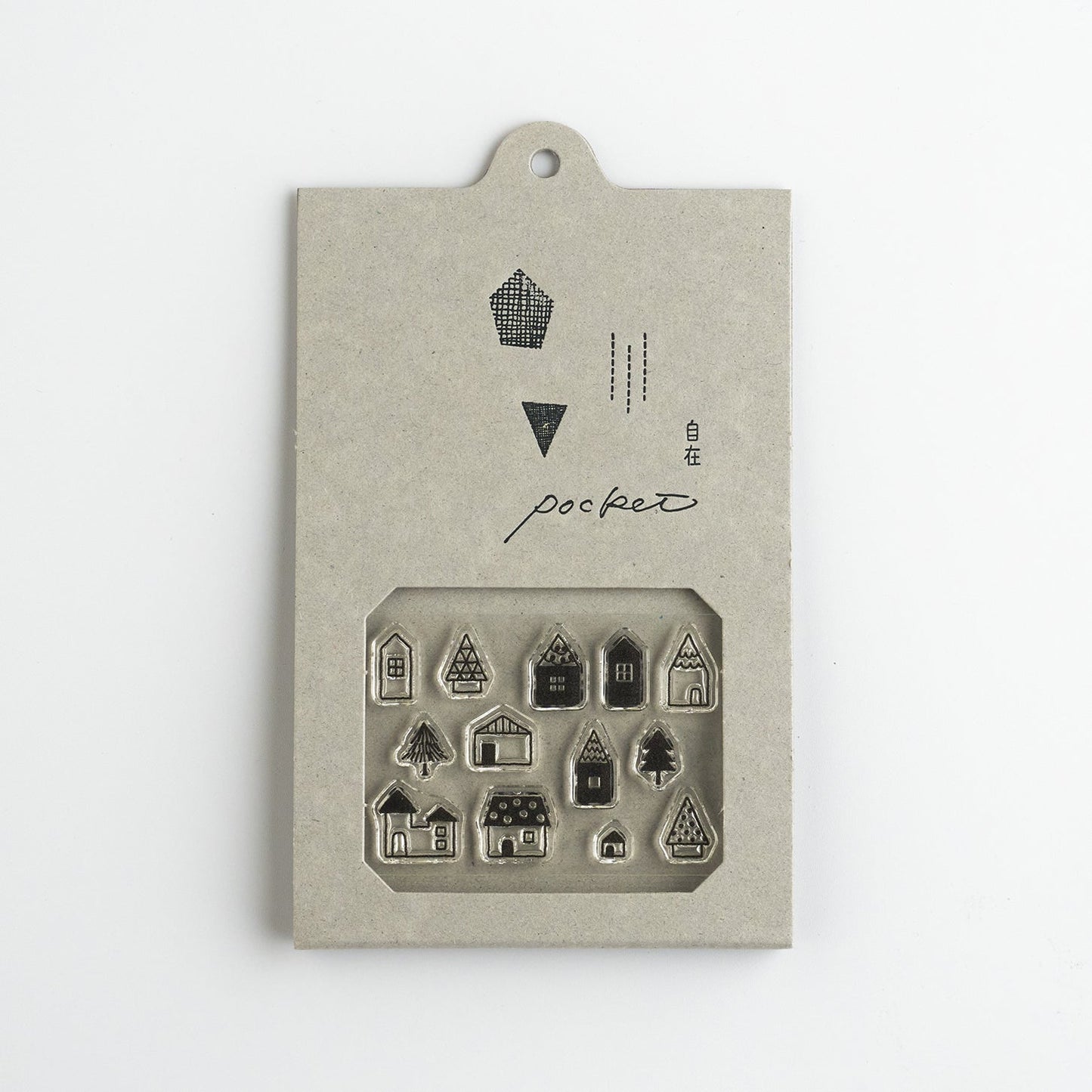 Self-adhesive Stamp Pocket House 01 (2 pcs)