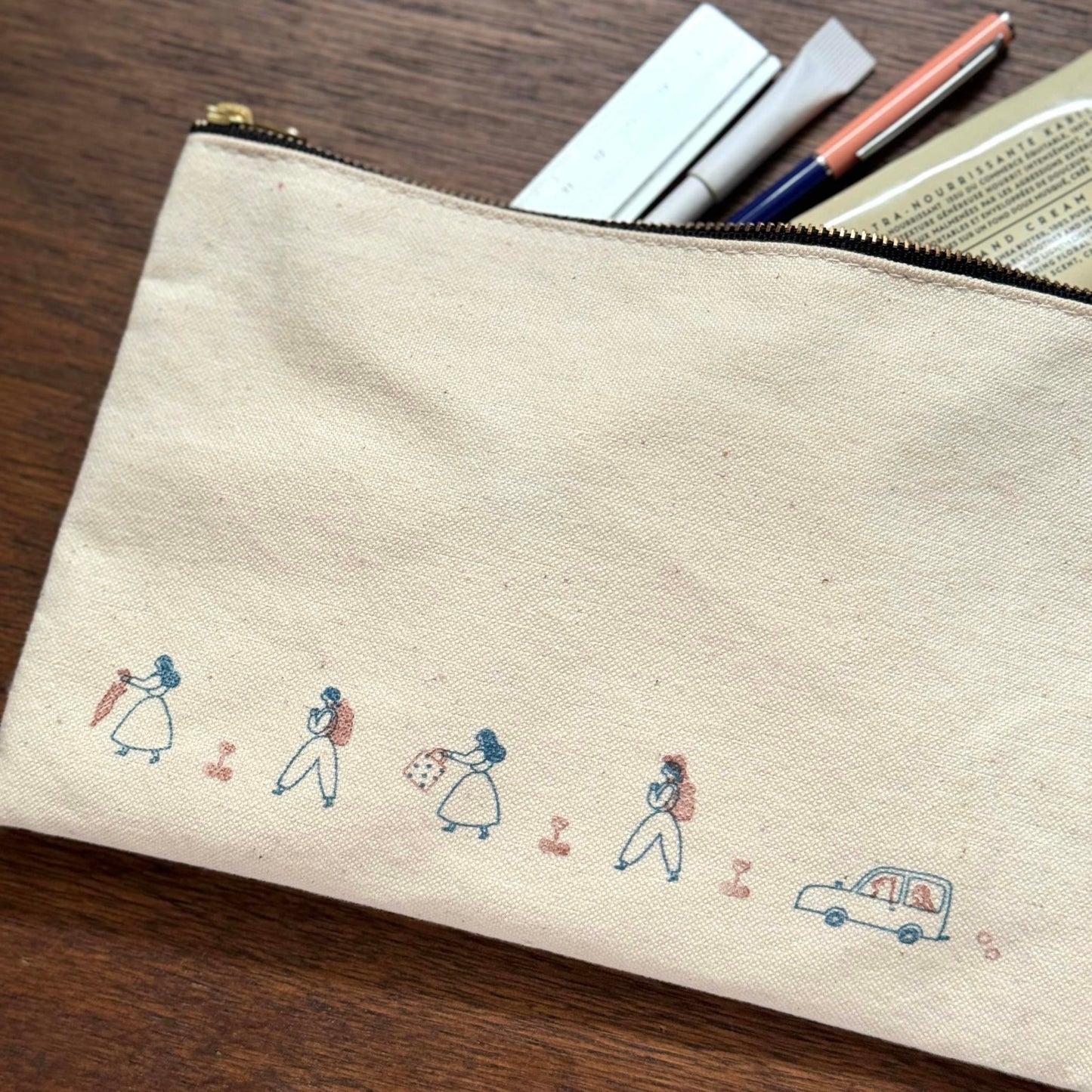 necktie × mizushima JIZAI Clear Stamp POCKET On the Go (2 pcs)