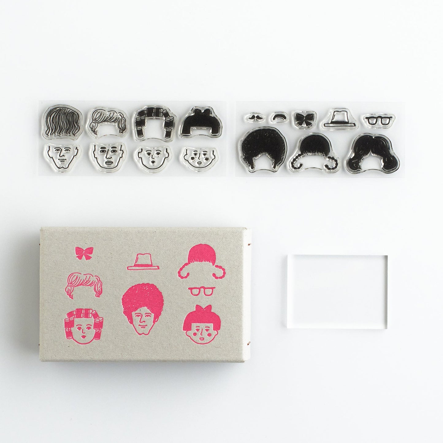 Keiko Shibata x Mizushima Free Stamp Box Design Set Henshin Barber (2 pcs)