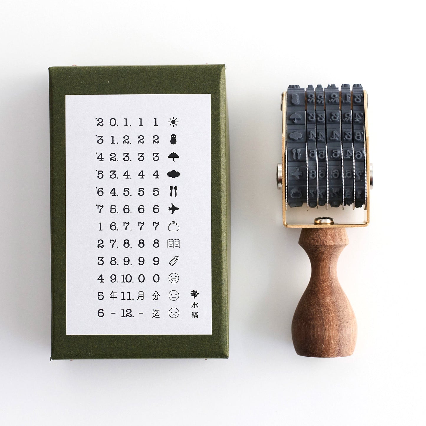Rotating stamp date mark typewriter (1 pcs)