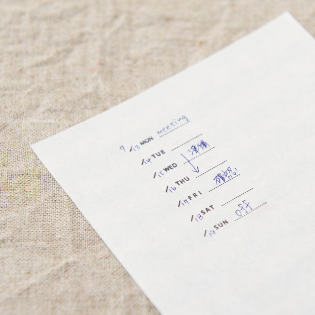 Hanko Schedule Week (2 pcs)