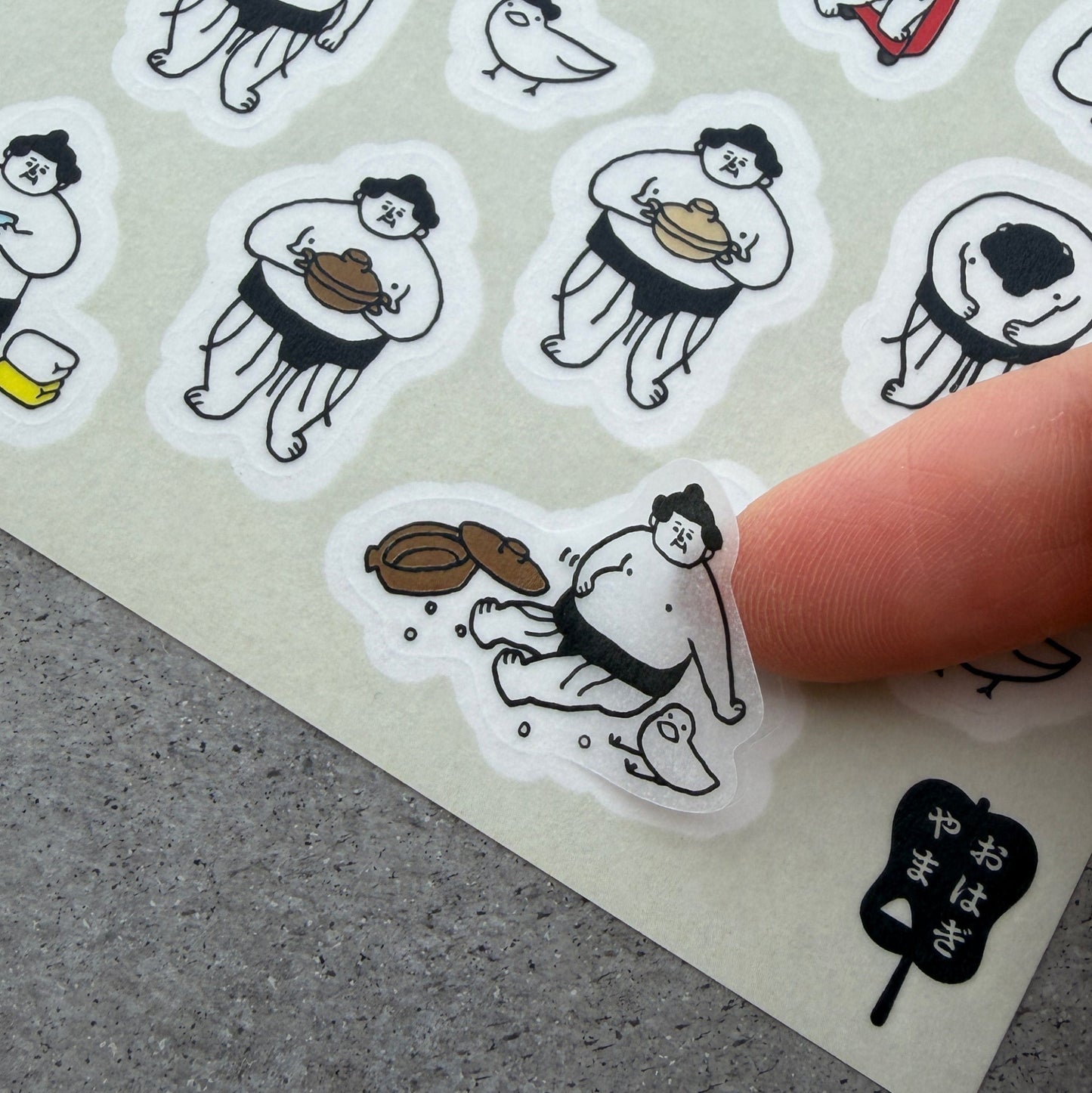 Ohagiyama × mizushima Tracing Paper Sticker Daily Life