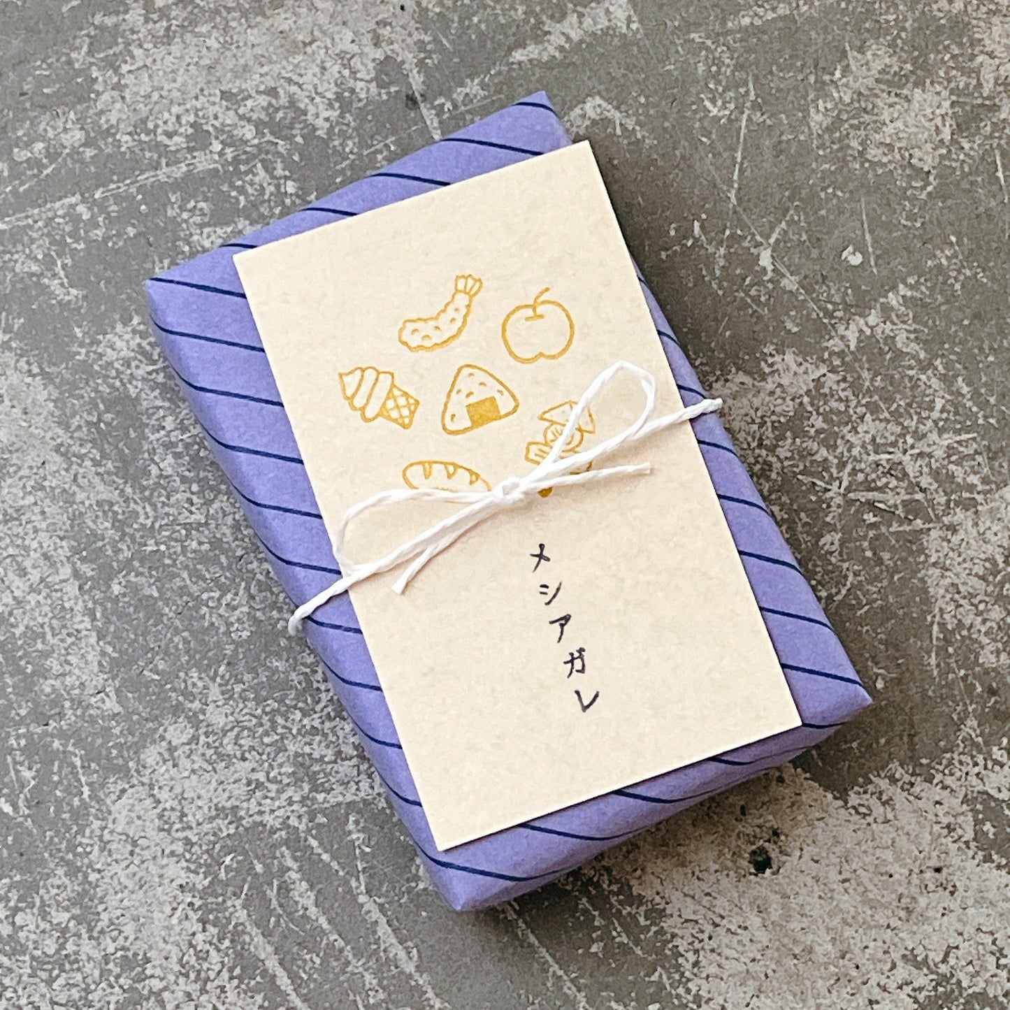 Nishiwaki Tadashi x Mizushima Free Stamp Design Set People and Food (2 pcs)