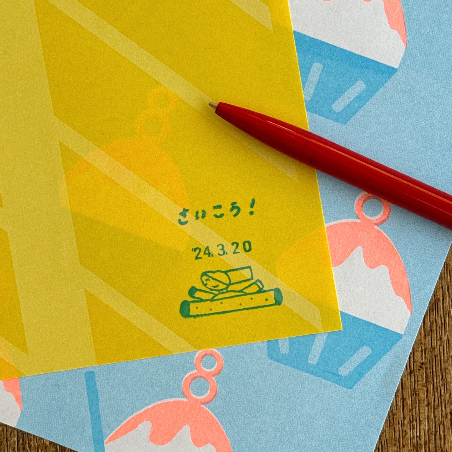 Nishiwaki Tadashi x Mizushima Free-form Date Stamp Evaluation Pose (1 pcs)