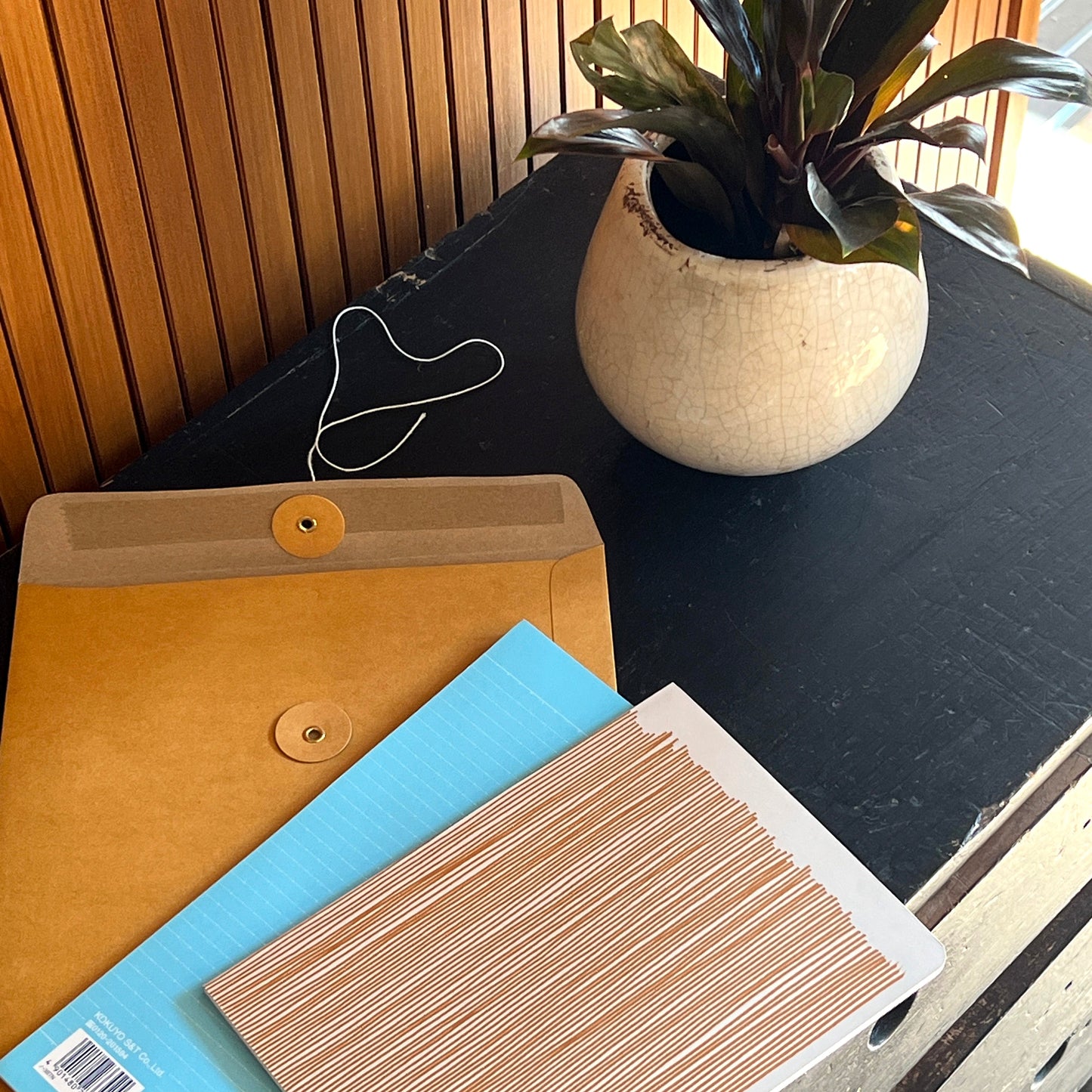 Thai orange string bound envelope (5 pcs)
