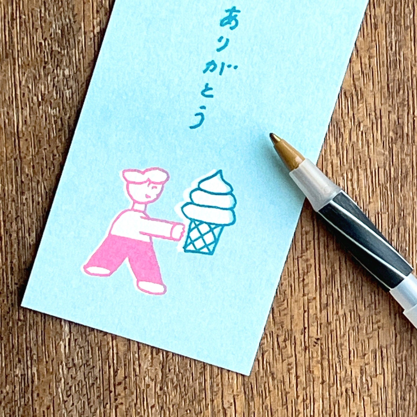 ニシワキタダシ×水縞 メッセージカード ひととたべもの ありがとう (5入)