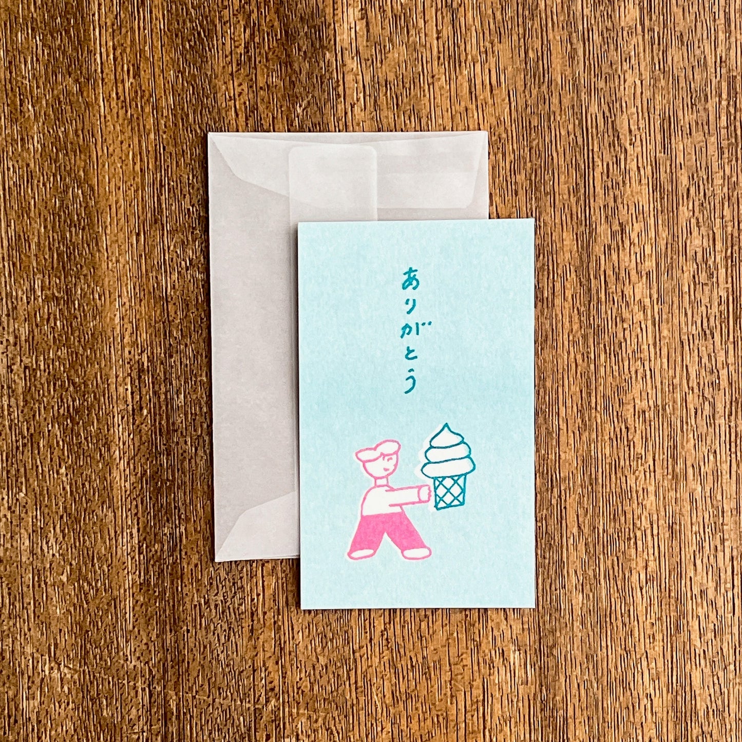 ニシワキタダシ×水縞 メッセージカード ひととたべもの ありがとう (5入)