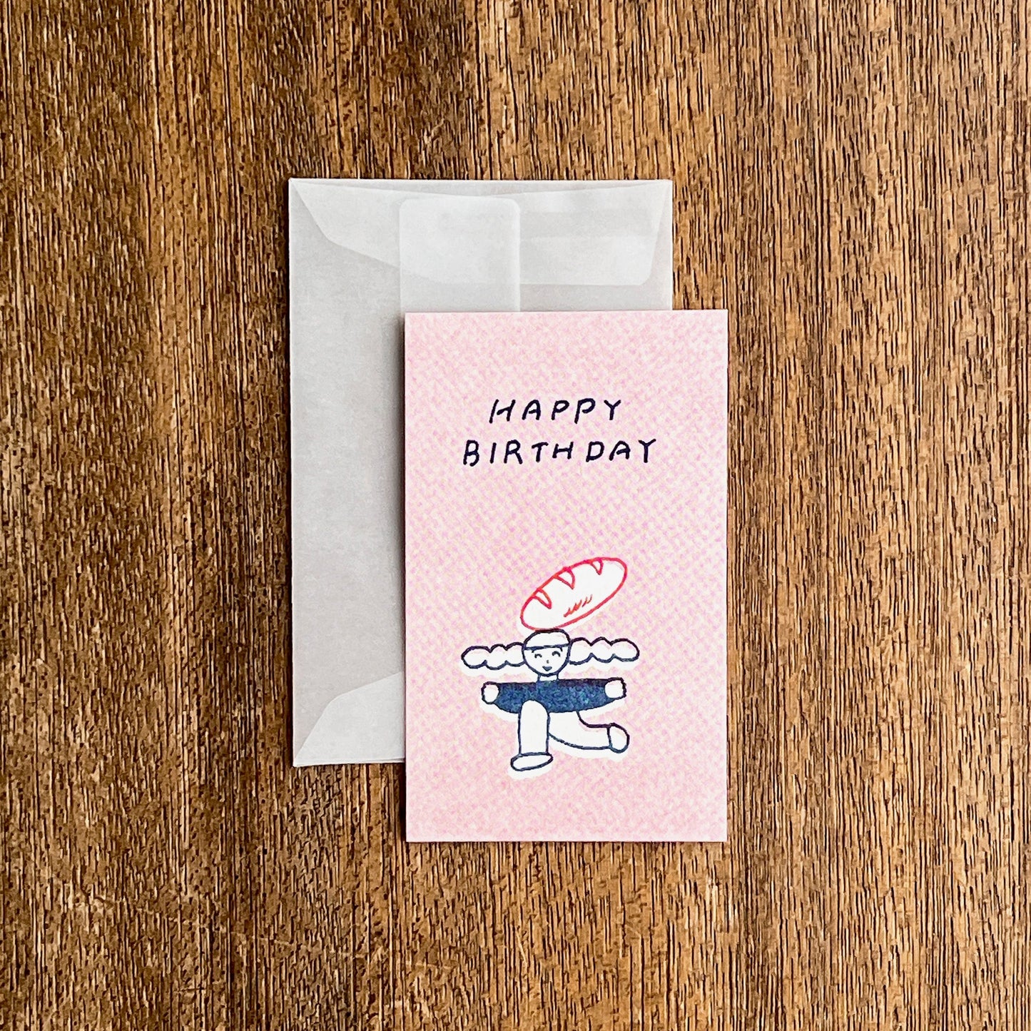 Tadashi Nishiwaki × mizushima Small Card People and Food HAPPY BIRTHDAY(5 pcs)