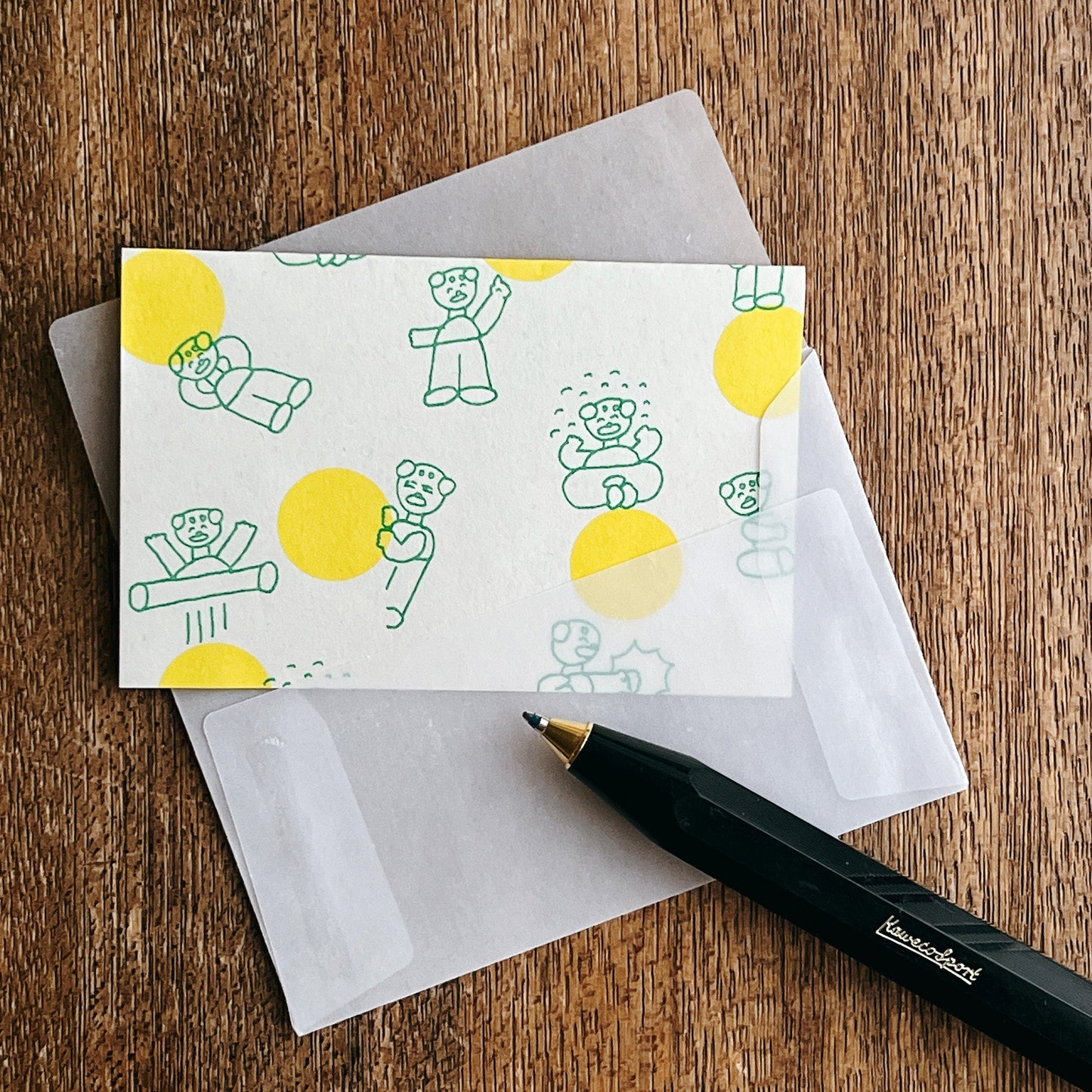 ニシワキタダシ×水縞 ちいさなレターセット おじさん