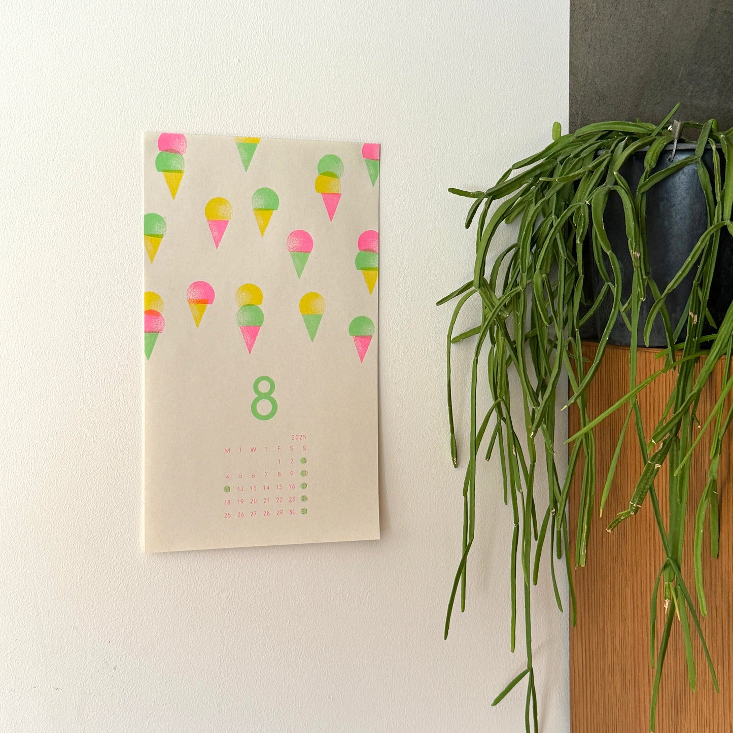 Water stripe calendar 2025 (3 pcs)