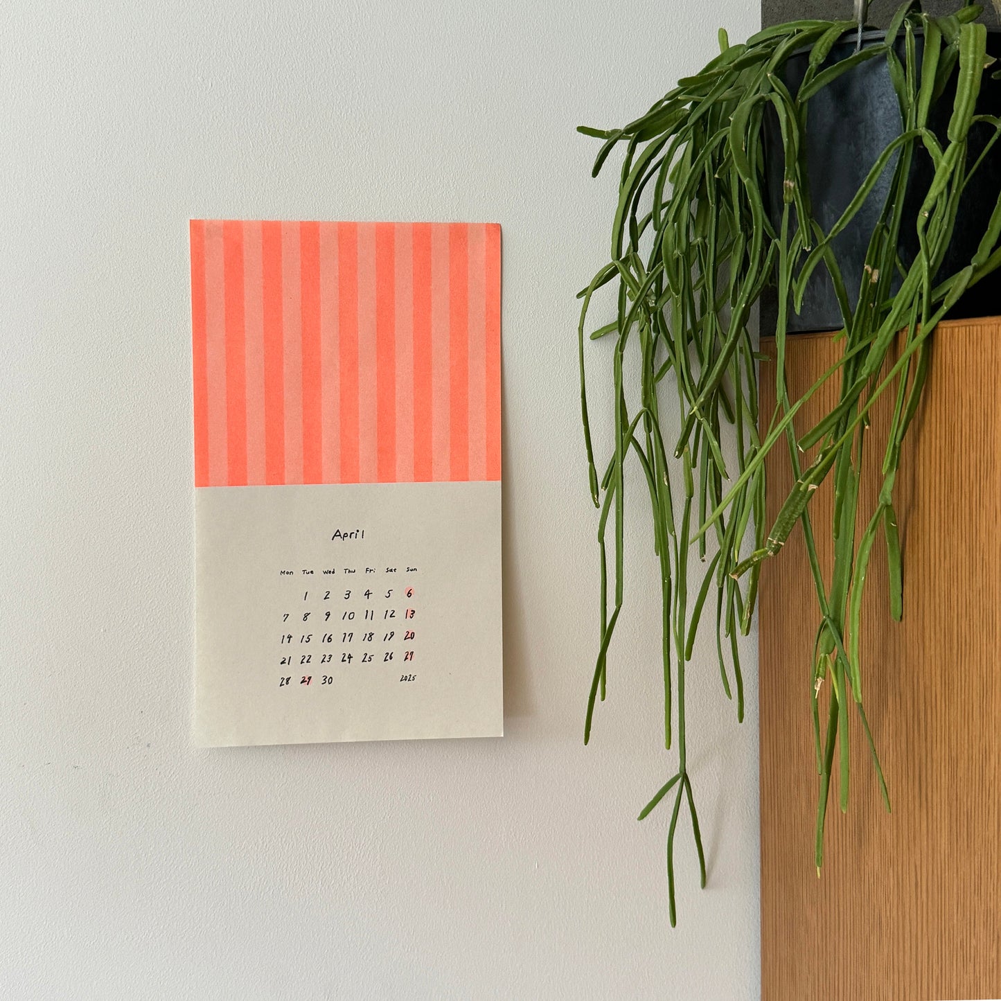 Polka dots and stripes calendar 2025 (3 pcs)