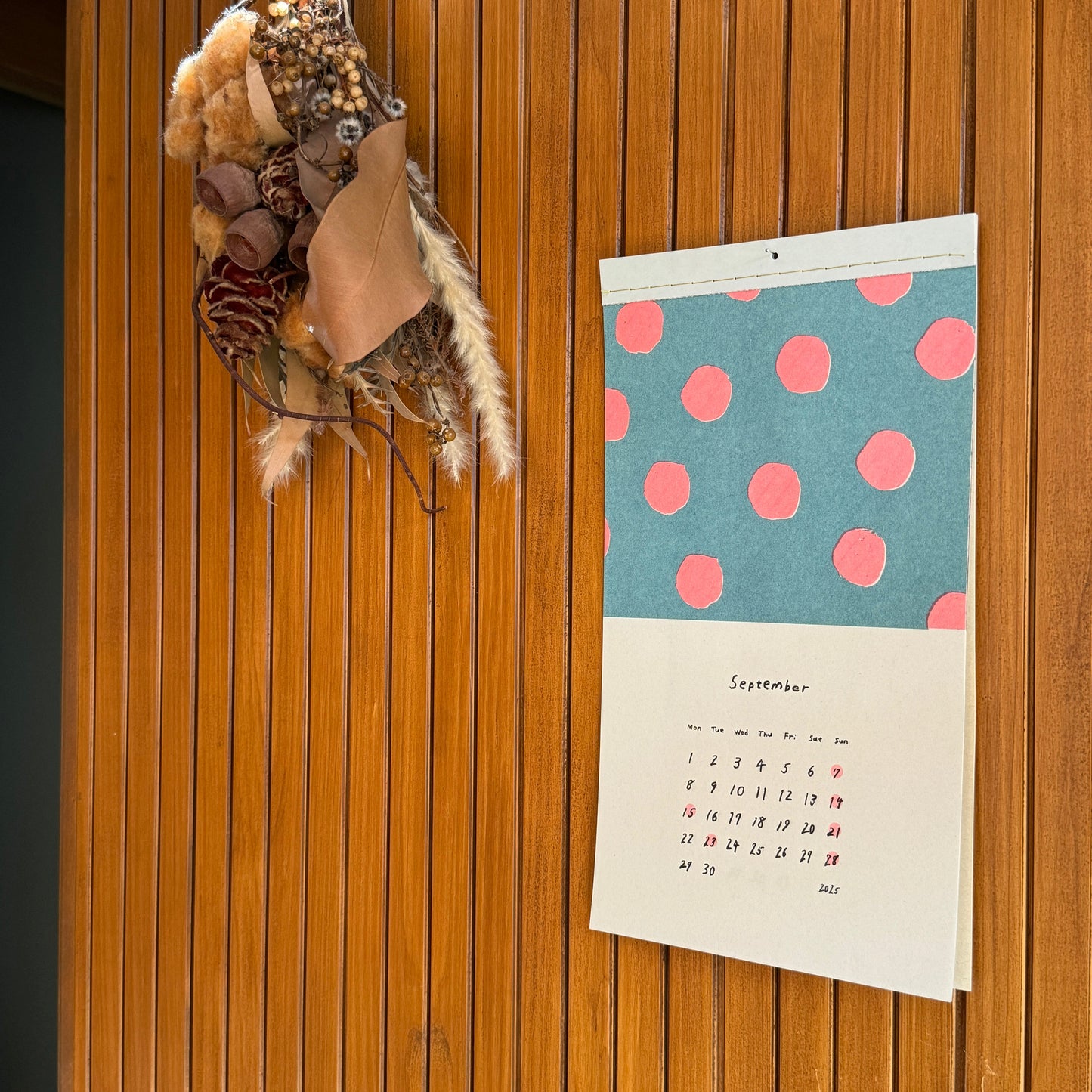 Polka dots and stripes calendar 2025 (3 pcs)
