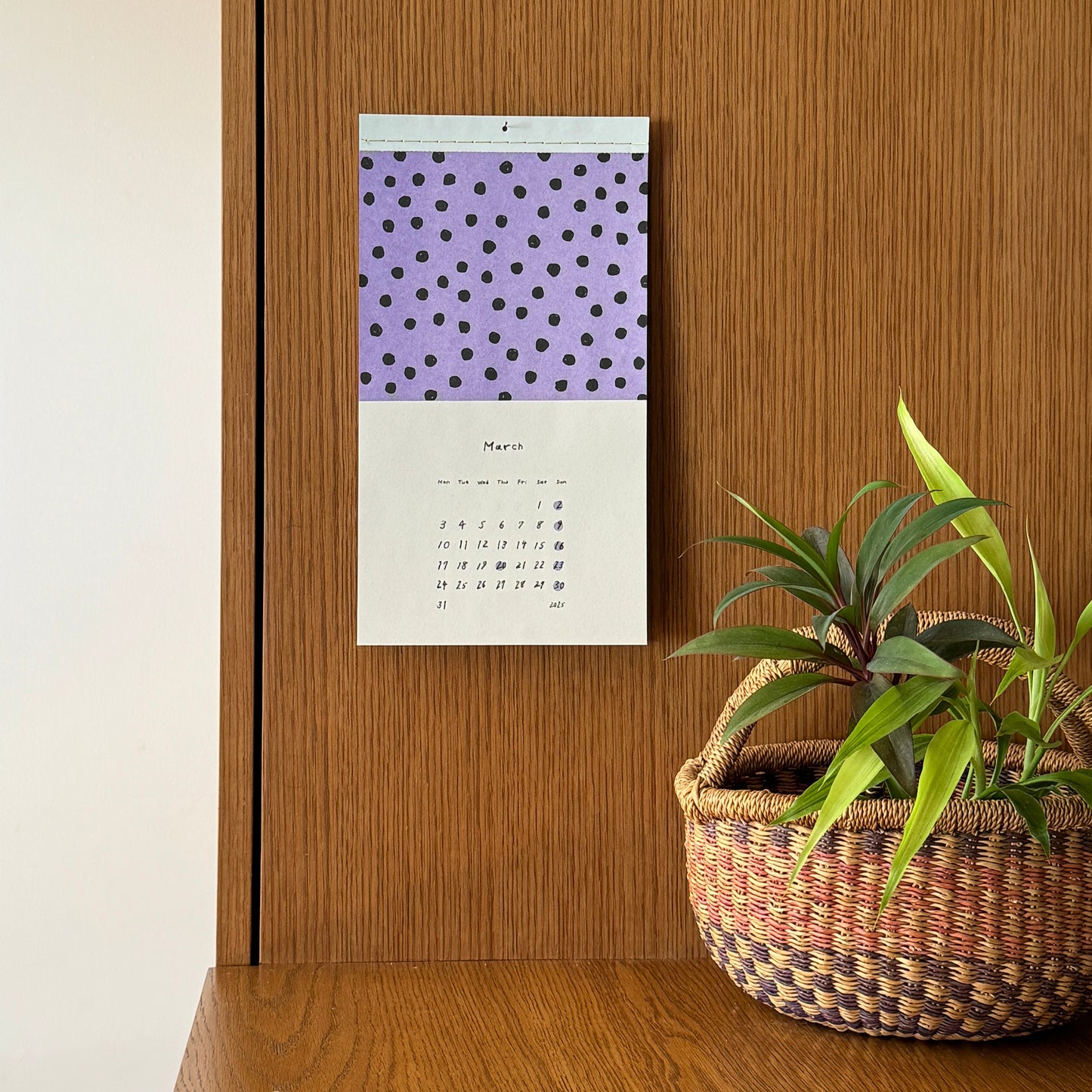 Polka dots and stripes calendar 2025 (3 pcs)