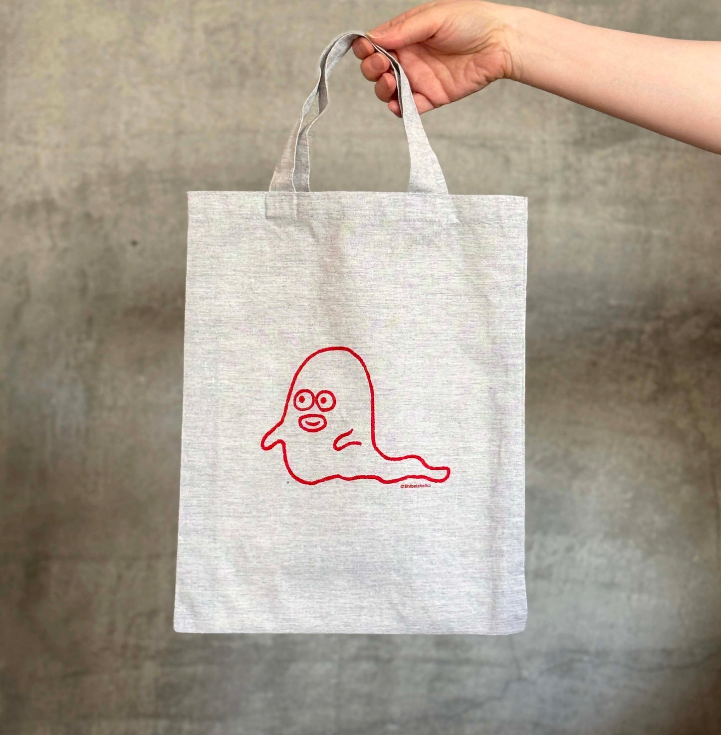 Keiko Shibata x Mizushima Eco Bag Ghost Smiley