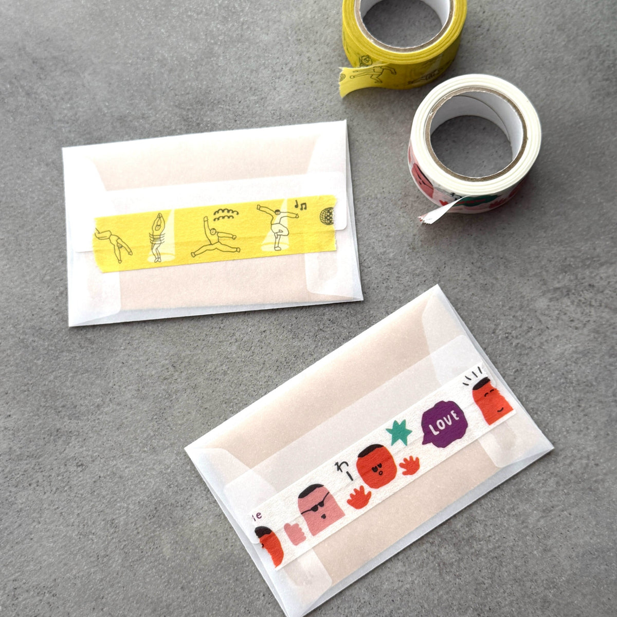 iwahanko.× mizushima Masking Tape Face
