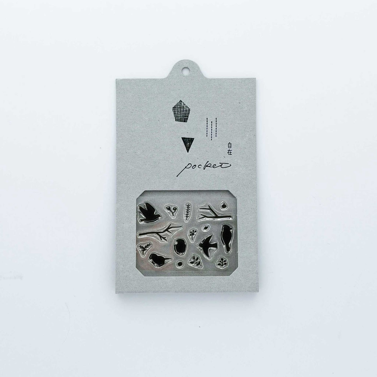 JIZAI Clear Stamp POCKET Bird & Branch