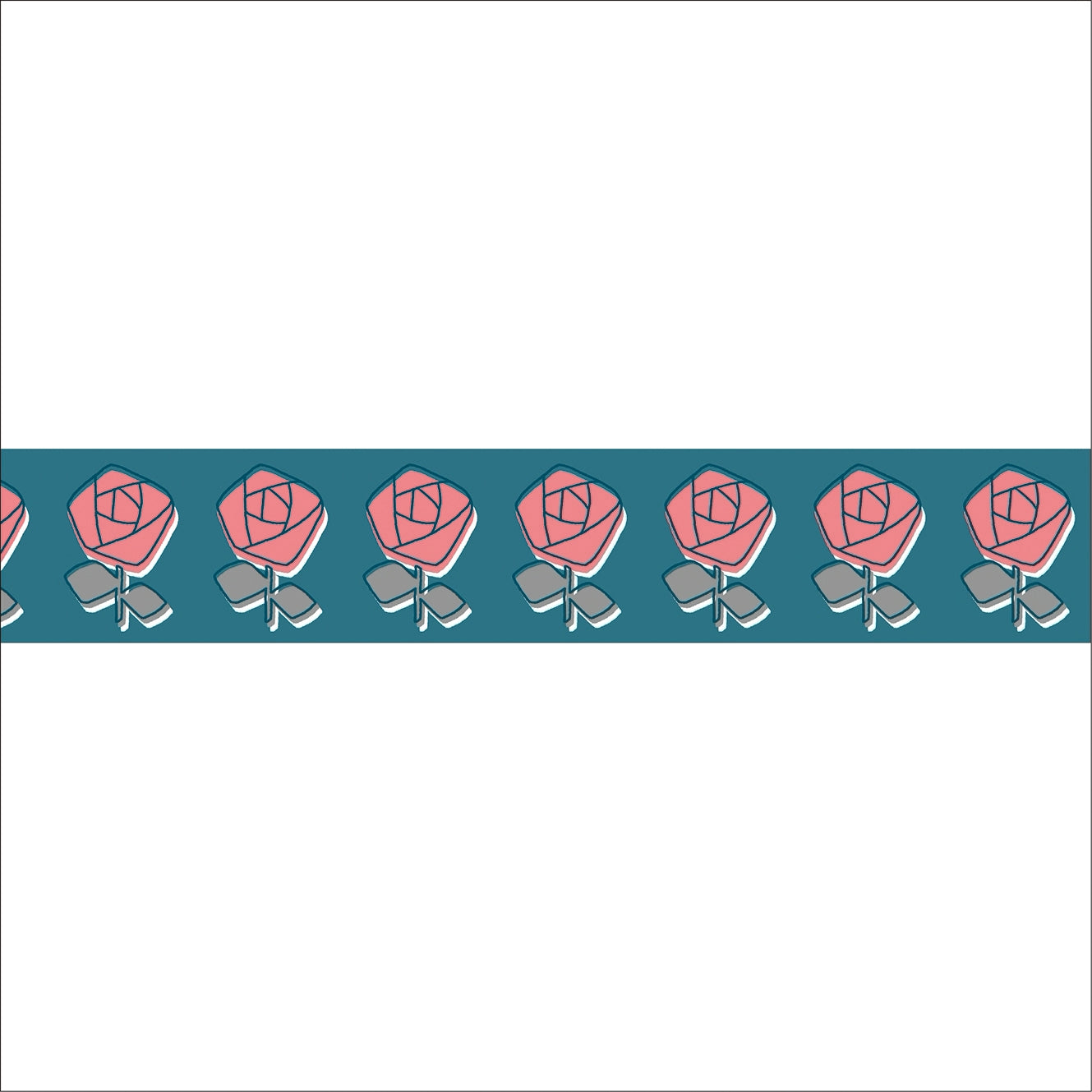 Masking Tape Rose