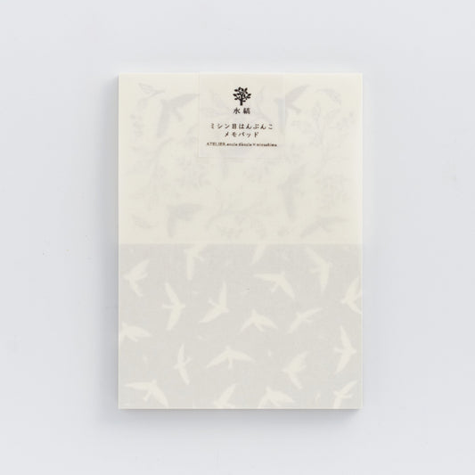 ATELIER.encle d'encle×mizushima Perforated Memo TORI (5 pcs)