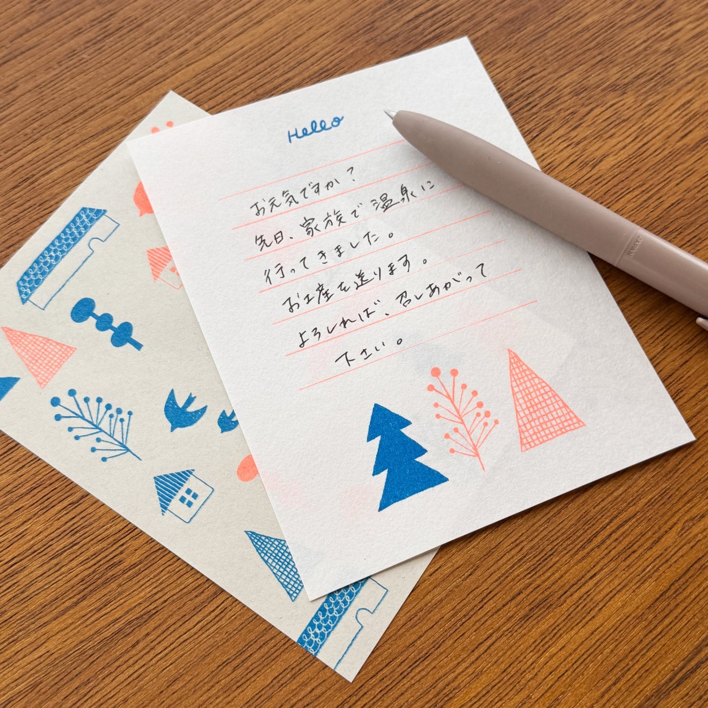 salvia × mizushima Small Letter Writing set Hello
