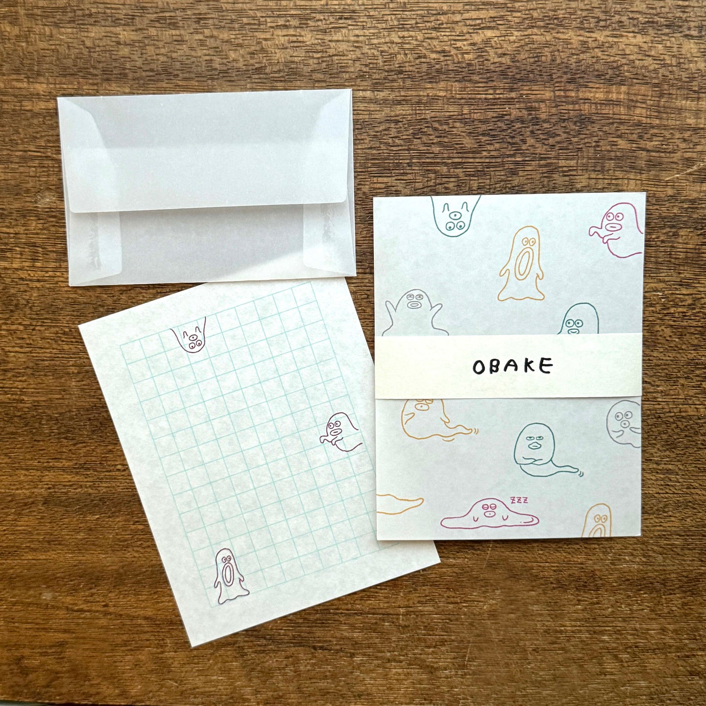 Keiko Shibata x Mizushima Small Letter Set Ghost