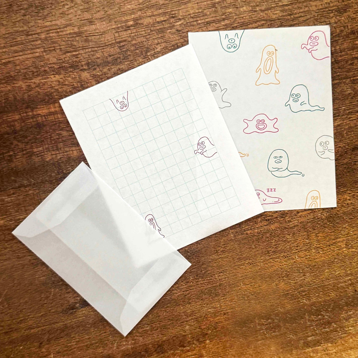 Keiko Shibata x Mizushima Small Letter Set Ghost